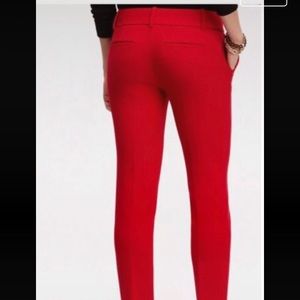 Red Ann Taylor Ankle Pants